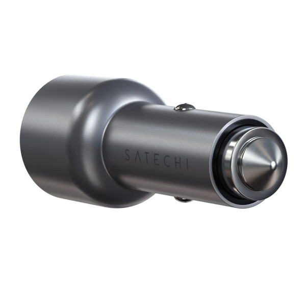 Автомобильное зарядное устройство Satechi 40W Dual USB-C PD Car Charger Space Gray (ST-U2C40CCM)