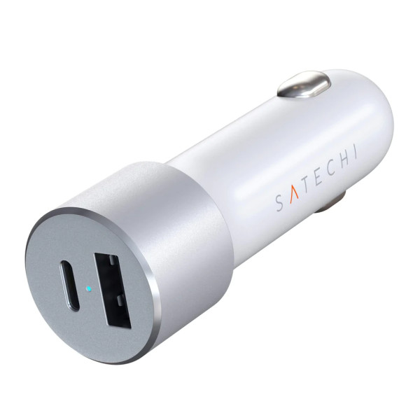 Автомобильное зарядное устройство Satechi 72W Type-C PD Car Charger, Silver (ST-TCPDCCS)