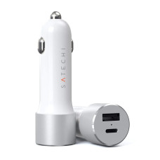 Автомобильное зарядное устройство Satechi 72W Type-C PD Car Charger, Silver (ST-TCPDCCS)