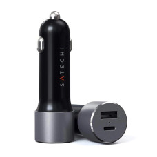 Автомобильное зарядное устройство Satechi 72W Type-C PD Car Charger Space Gray (ST-TCPDCCM)