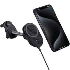 Автодержатель беспроводной зарядки Pitaka MagEZ Car Mount Pro 2 Car Vent Black (Tesla) (CM2302T)