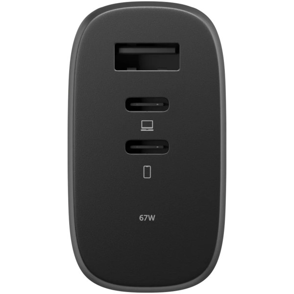 Мережевий зарядний пристрій Native Union Fast GaN Charger PD 67W 3 Ports, Black (FAST-PD67-BLK-2CA)