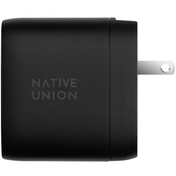 Мережевий зарядний пристрій Native Union Fast GaN Charger PD 67W Dual USB-C Port Black (FAST-PD67-BLK-INT)