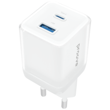 Адаптер питания Proove Pure GaN Plus 30W (Type-C + USB), White