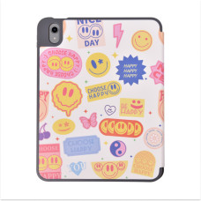 Чехол для планшета Comma Lingos with Pencil Slot Series for iPad Pro 11 2024, Happy Sticker