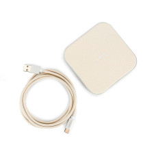 Беспроводная зарядка Courant Catch 1 Single Fast Wireless Charger, Bone (CR-C1-WH-SL)