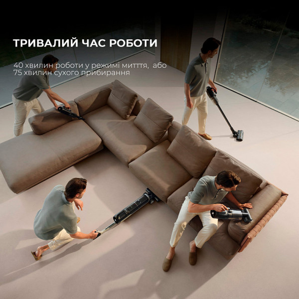 Моющий вертикальный + ручной пылесос (2в1) Dreame Wet & Dry Vacuum Cleaner H14 DUAL