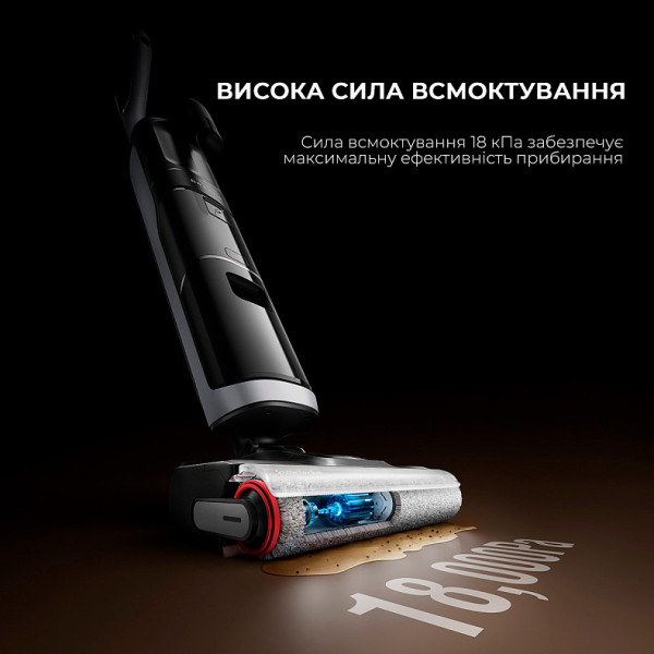 Моющий вертикальный + ручной пылесос (2в1) Dreame Wet & Dry Vacuum Cleaner H14 DUAL