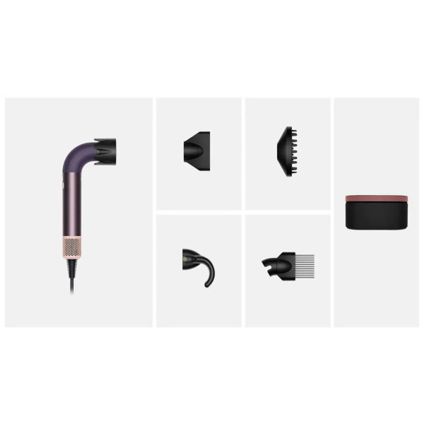 Фен Dyson HD18 Supersonic Professional Hair Dryer Curly+Coily Jasper Plum (123486-01)