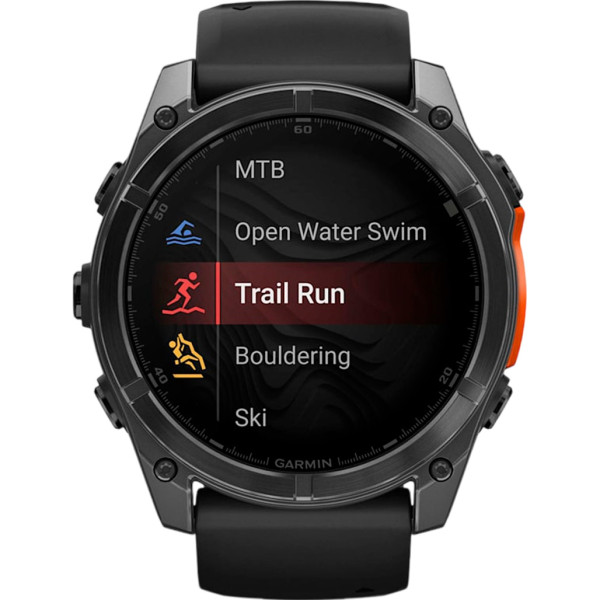 Смарт-часы Garmin Fenix 8 51mm AMOLED Slate Gray with Black Silicone Band (010-02905-00)