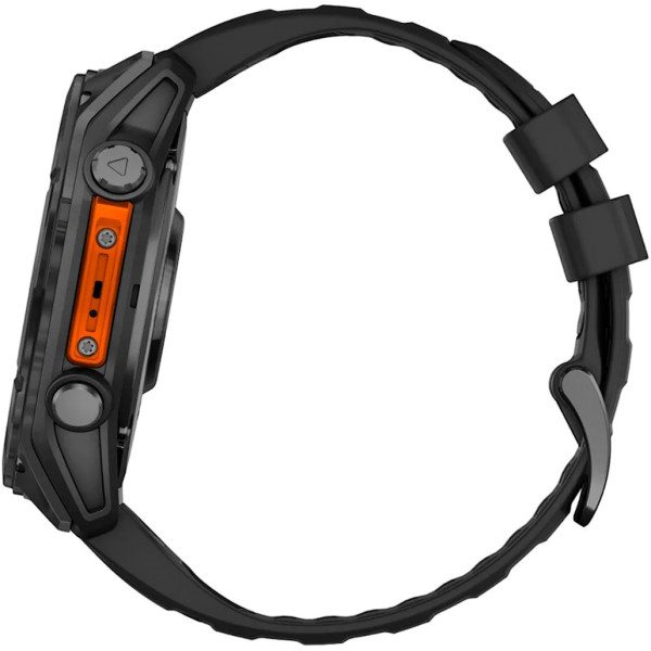 Смарт-часы Garmin Fenix 8 51mm AMOLED Slate Gray with Black Silicone Band (010-02905-00)