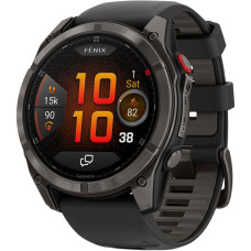 Смарт-годинник Garmin Fenix 8 Pro 51 mm AMOLED Carbon Gray DLC Titanium with Black/Pebble Gray (010-03199-00/01)