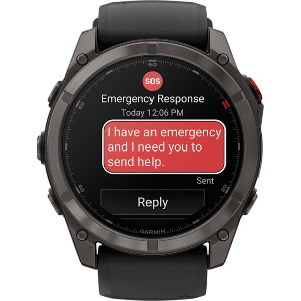 Смарт-годинник Garmin Fenix 8 Pro 51 mm AMOLED Carbon Gray DLC Titanium with Black/Pebble Gray (010-03199-00/01)