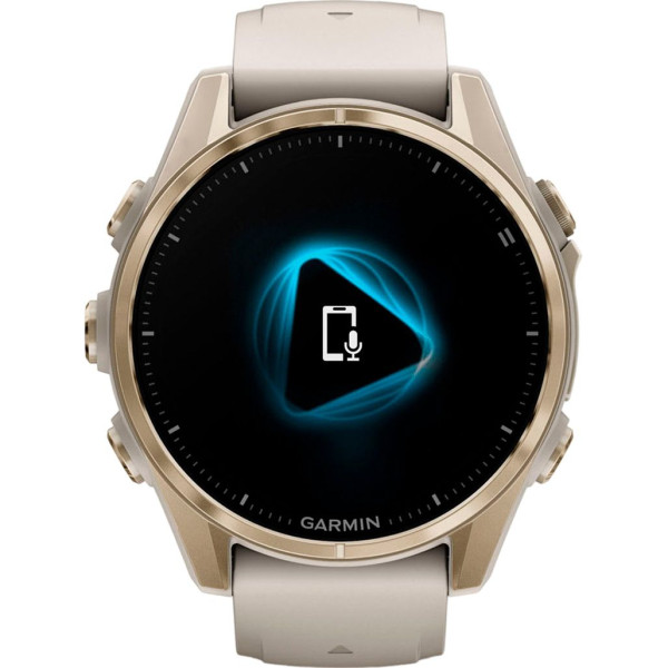 Смарт-часы Garmin Fenix 8 43mm AMOLED Sapphire Soft Gold w. Fog Gray/Dark Sandstone S. Band (010-02903-10)