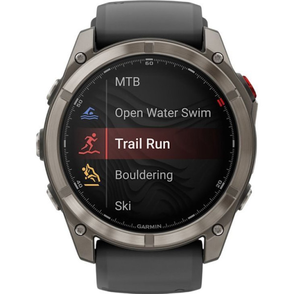 Смарт-годинник Garmin Fenix 8 Pro 51 mm AMOLED Titanium with Graphite/Black Silicone Band (010-03199-10/11)