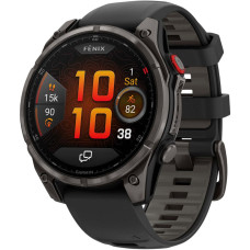 Смарт-часы Garmin Fenix 8 Pro 47 mm AMOLED Carbon Gray DLC Titanium with Black/Pebble Gray (010-03198-00/01)