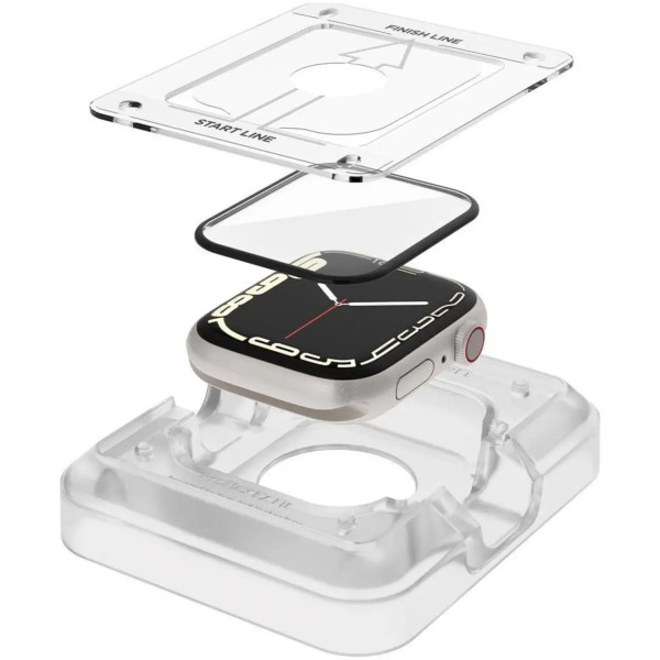 Захисне скло для епл вотч Spigen Protective Glass for Watch 45 (AFL04051)