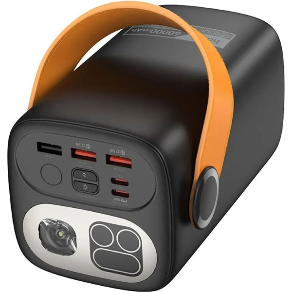 Внешний аккумулятор (павербанк) Hoco DB160 Astrum 60000 mAh 100W, Black