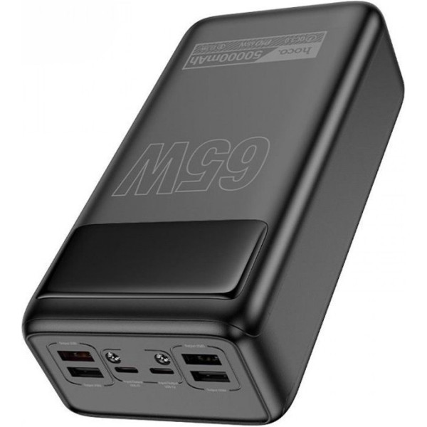 Внешний аккумулятор (павербанк) Hoco DB81A Apollo 50000mAh 65W, Black