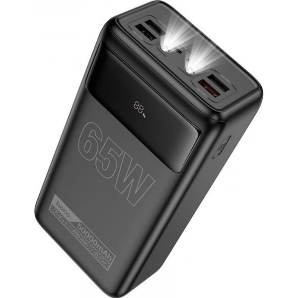 Внешний аккумулятор (павербанк) Hoco DB81A Apollo 50000mAh 65W, Black