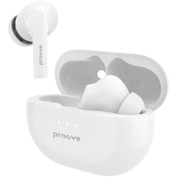 Беcпроводные наушники Proove Woop TWS with ANC, White (TWWP00010002)