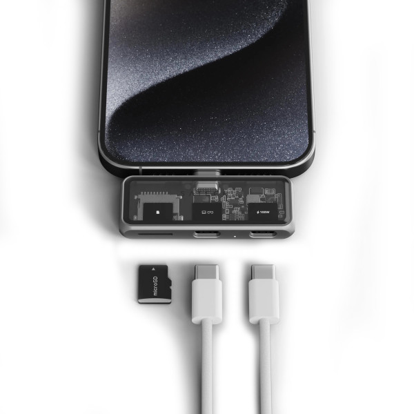 Хаб - адаптер Satechi Mobile XR Hub with microSD Reader Space Grey (ST-HXRSDM)