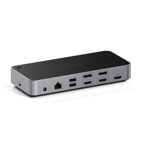 Хаб-адаптер, док-станция Satechi Triple 4K Display Docking Station Space Gray (ST-D4KTM-EU)