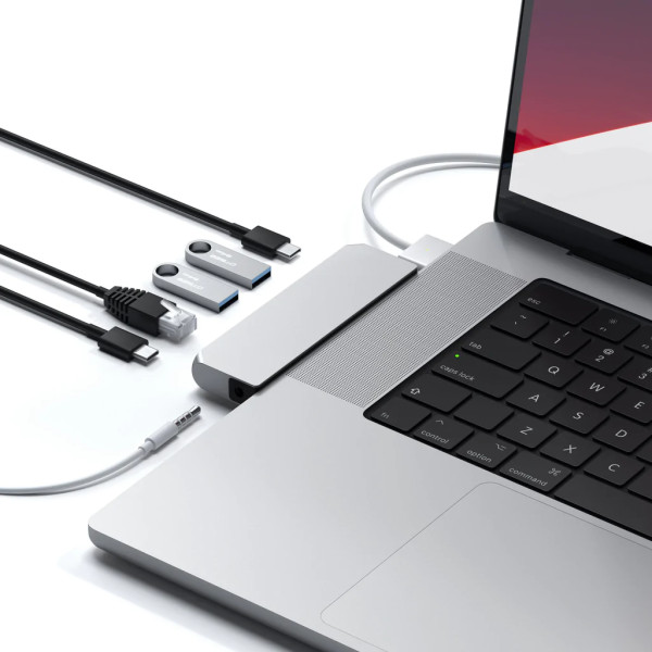 Хаб - адаптер Satechi Aluminum USB-C Pro Hub Mini Adapter Silver (ST-UCPHMIS)