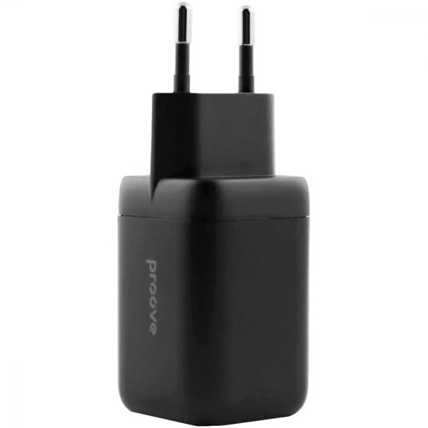 Адаптер живлення Proove Silicone Power Plus 40W USB-C + USB-A Black (WCSP4020001)