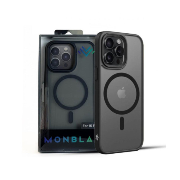 Чехол накладка Monblan Magnetic Matte Series Case for iPhone 15 Pro, Black