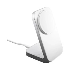 Бездротова зарядка Nomad Stand One Qi2 25W 2-в-1 Silver (NM014513858)