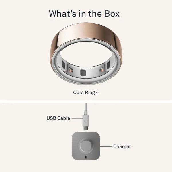 Смарт-кольцо Oura Ring 4 Rose Gold Size 7 (JZ90-54219-07)