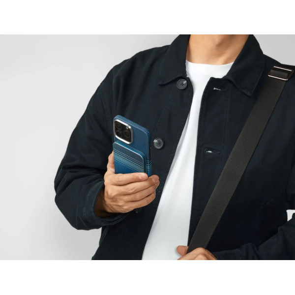 Внешний аккумулятор (павербанк) Pitaka Aramid Fiber Magnetic Power Bank Qi2 5 000mAh Moonrise (PBQ2403)