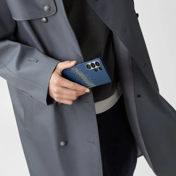 Чехол накладка Pitaka Tactile Woven Case StarPeak Milky Way Galaxy for Samsung Galaxy S25 Ultra (KS2505U)