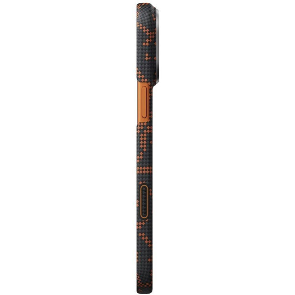 Чехол для смартфона Pitaka Edge Ultra-Slim Case Monogram Black/Orange for iPhone 17 Pro Max (KI1704PTKP)