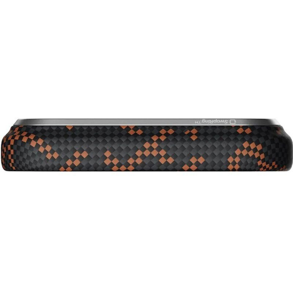 Чехол для смартфона Pitaka Edge Ultra-Slim Case Monogram Black/Orange for iPhone 17 Pro Max (KI1704PTKP)