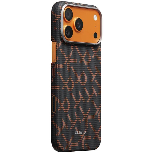 Чехол для смартфона Pitaka Edge Ultra-Slim Case Monogram Black/Orange for iPhone 17 Pro Max (KI1704PTKP)