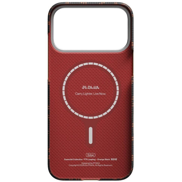 Чехол для смартфона Pitaka Edge Ultra-Slim Case Monogram Black/Orange for iPhone 17 Pro Max (KI1704PTKP)