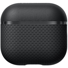 Чехол для наушников Pitaka Aramid Fiber Magnetic Case Plain Black/Grey for Airpods 4th Gen (APM2404)