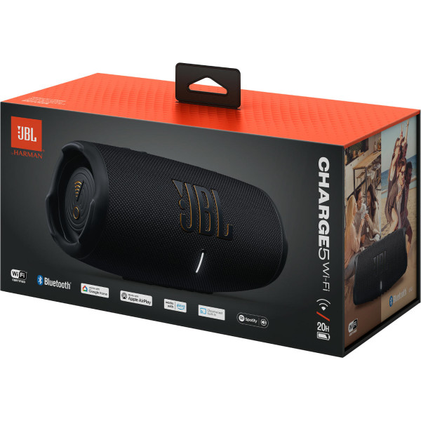 Портативна колонка JBL Charge 5 WI-FI Midnight Black (JBLCHARGE5WIFIBLK)