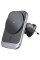 Автодержатель с беспроводной зарядкой Proove Square Wireless Charger Magnetic PRO 15W Metal Gray
