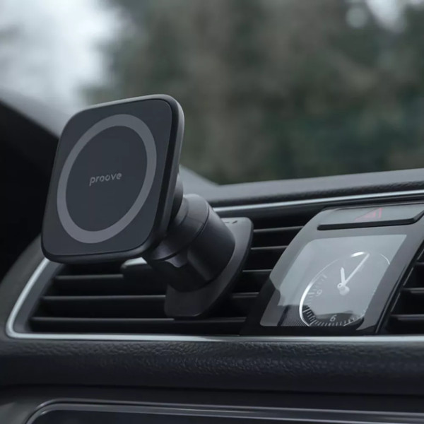 Автодержатель для телефона Proove Block Magnetic Air Outlet Car Mount Magnetic Ring, Black (CHMA00000001)