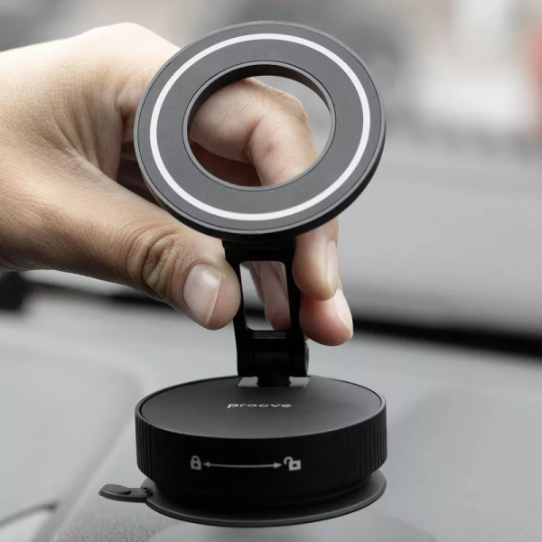 Автодержатель для телефона Proove Mag Max Suction Type Universal Mount, Black (CHMM00000001)