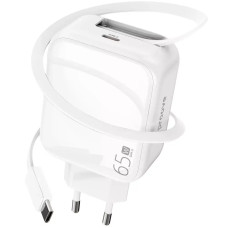 Сетевое зарядное устройство Proove Fixtape GaN Type-C 65W, White