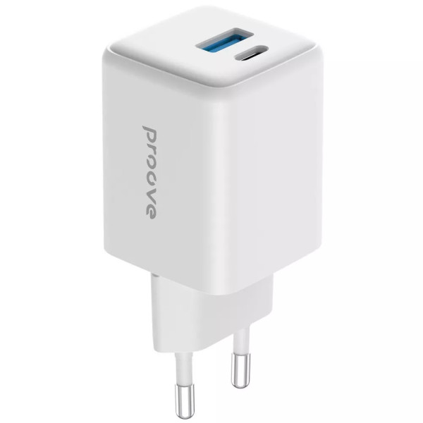 Адаптер питания Proove Pocket GaN 30W (Type-C + USB), White (WCPG30110002)