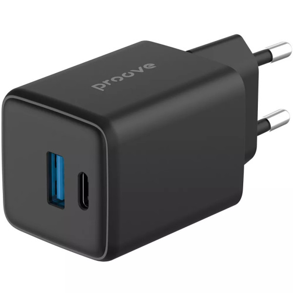 Адаптер питания Proove Pocket GaN 30W (Type-C + USB), Black (WCPG30110001)