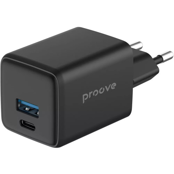 Адаптер питания Proove Pocket GaN 30W (Type-C + USB), Black (WCPG30110001)