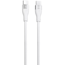 Кабель Proove Soft Silicone Type-C to Type-C Cable 60W 1m, White (CCSO60002202)