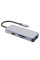 Мультипортовый адаптер Proove Iron Link 6 in 1 (2*USB3.0 + SD/TF + RJ45 + HDMI), Silver
