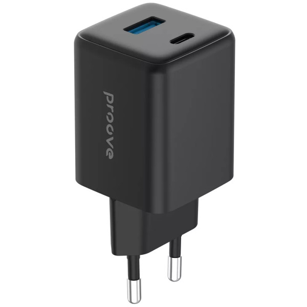 Адаптер живлення Proove Pocket GaN 45W (Type-C + USB), Black